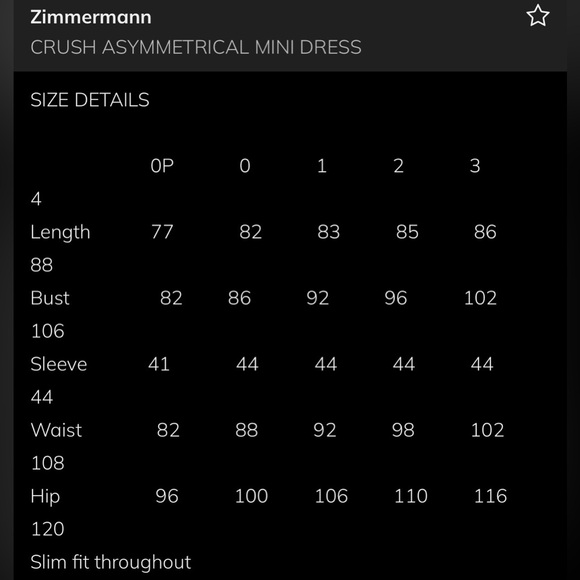 Zimmermann Crush Asymmetrical Mini Dress Size 2 - Picture 15 of 15